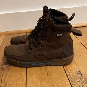 LEMS Men's Boulder Summit Waterproof Boots in Rugged Bark